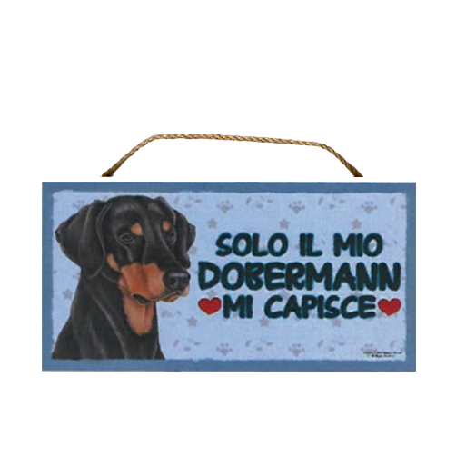 24 Targa Decorativa Dobermann
