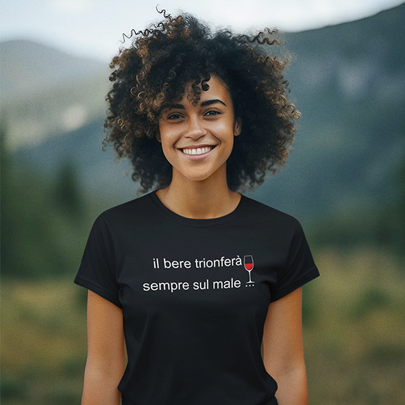 T-shirt 'Il bere trionferà'