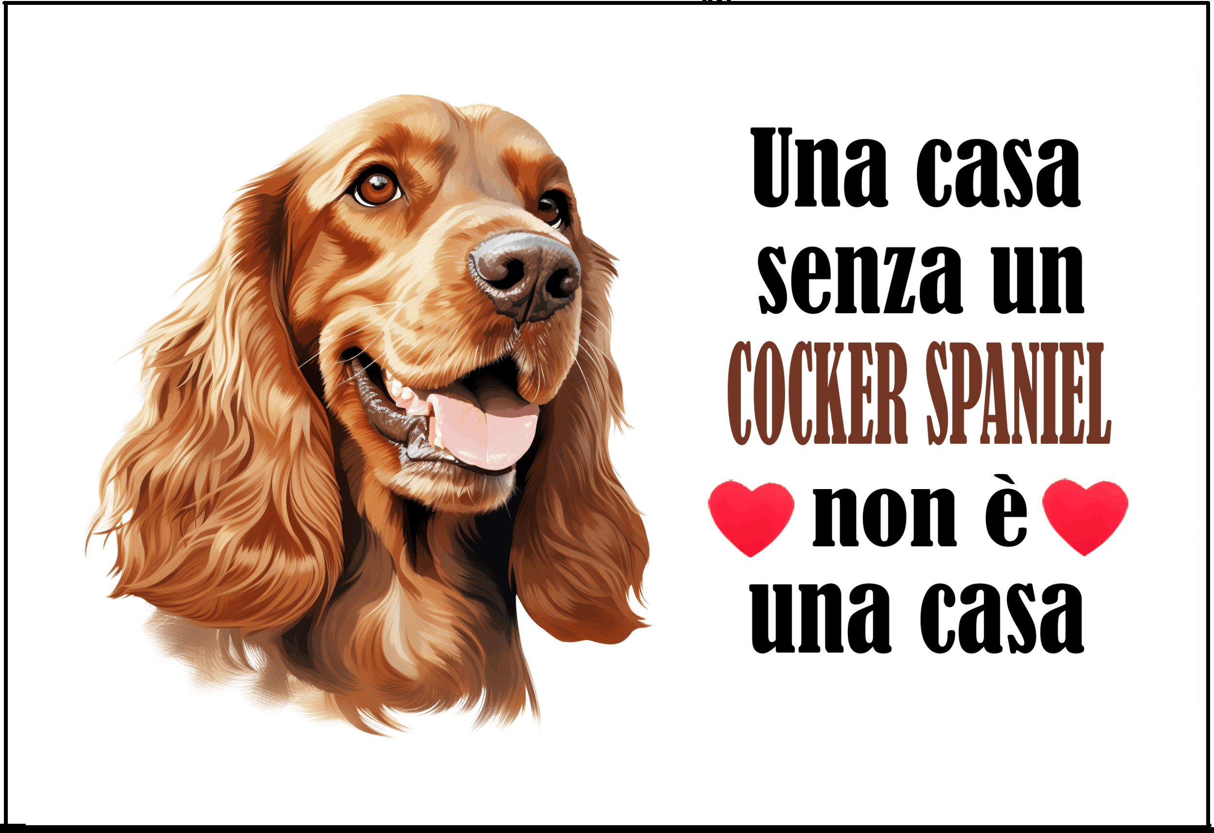 C024 Magnete da frigo COCKER SPANIEL