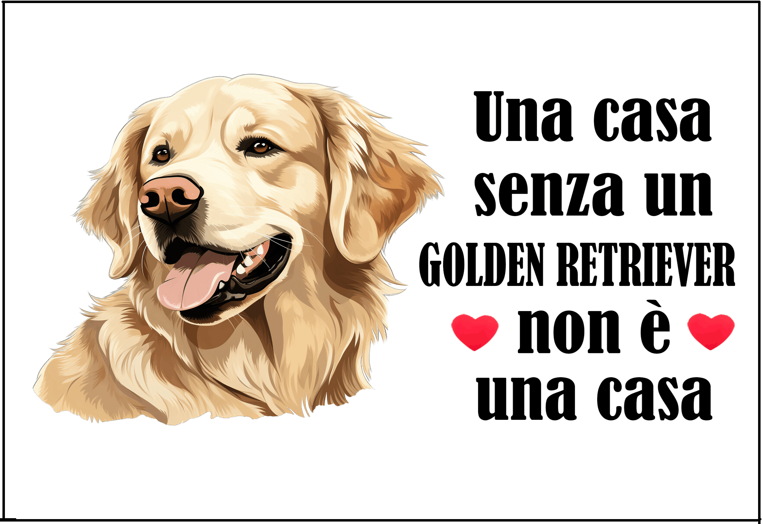 C004 Magnete Golden Retriever
