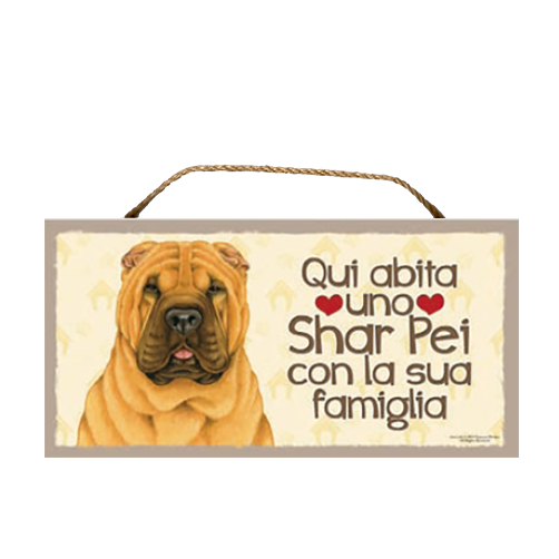 44 Targa decorativa Shar Pei
