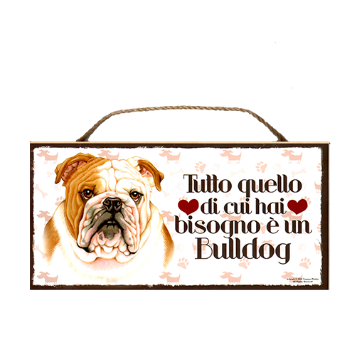 14 Targa decorativa Bulldog