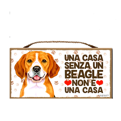 07 targa Decorativa Cane Beagle