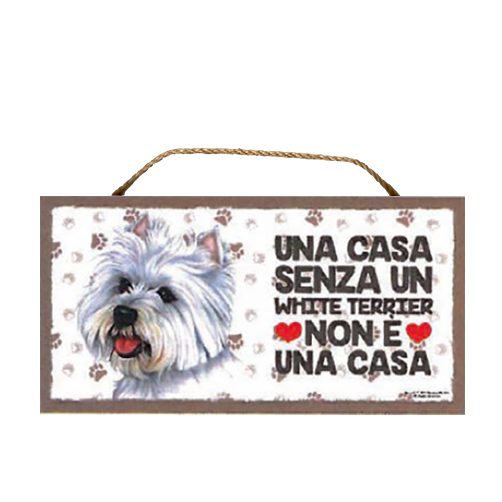 49 Cartello decorativo White Terrier