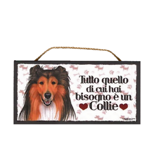 22Targa decorativa Collie