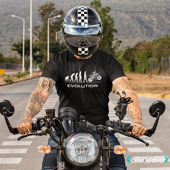 T-shirt Evolution Moto