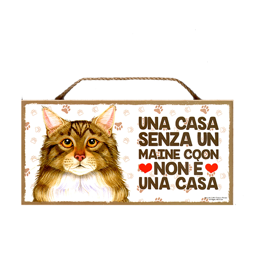59 Targa decorativa Maine Coon