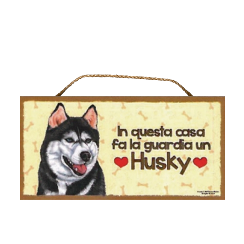 27 Targa decorativa Husky 