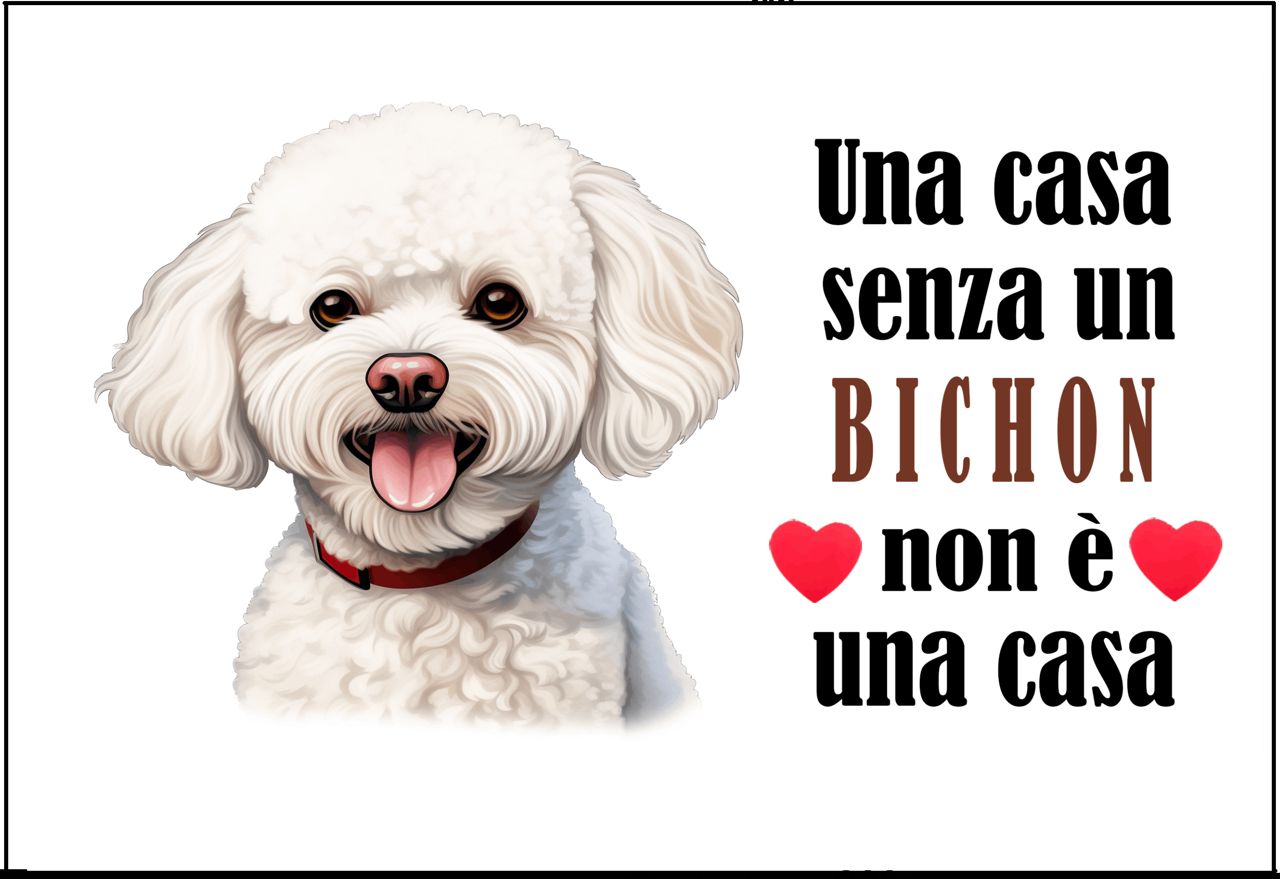 C025 Magnete da frigo BICHON Frisé