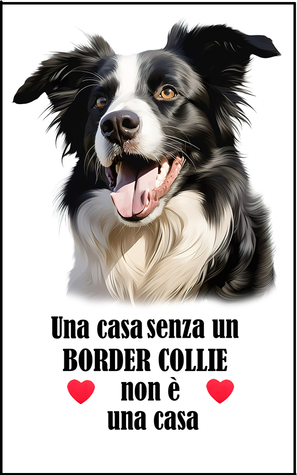C001 Magnete Decorativo Border Collie cm 8 x 5