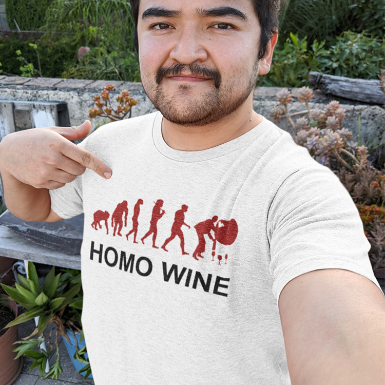Maglietta Evoluzione Homo Wine