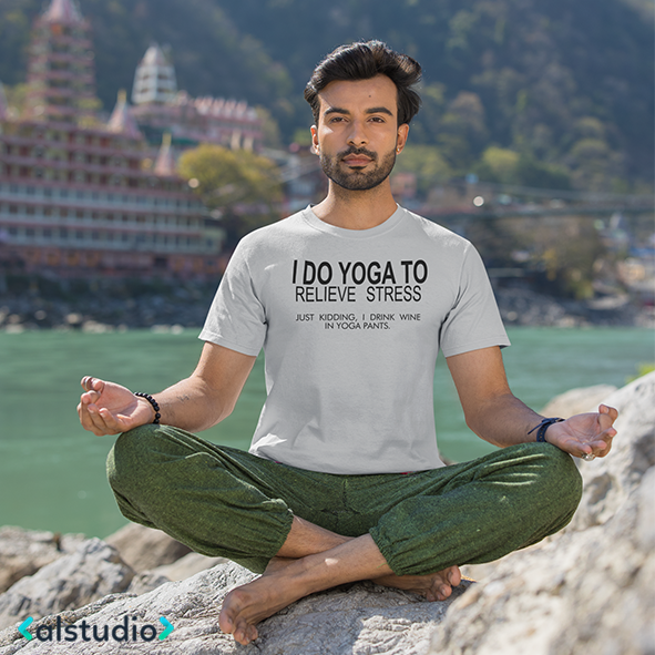 T-shirt Yoga Divertente
