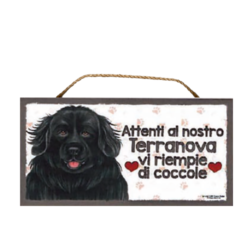 47 Targa Decorativa Cane Terranova