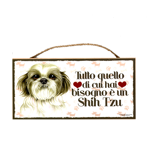 46 Targa decorativa Shih Tzu
