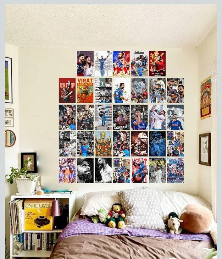 Cricket Legends Wall Poster Set 0f 33