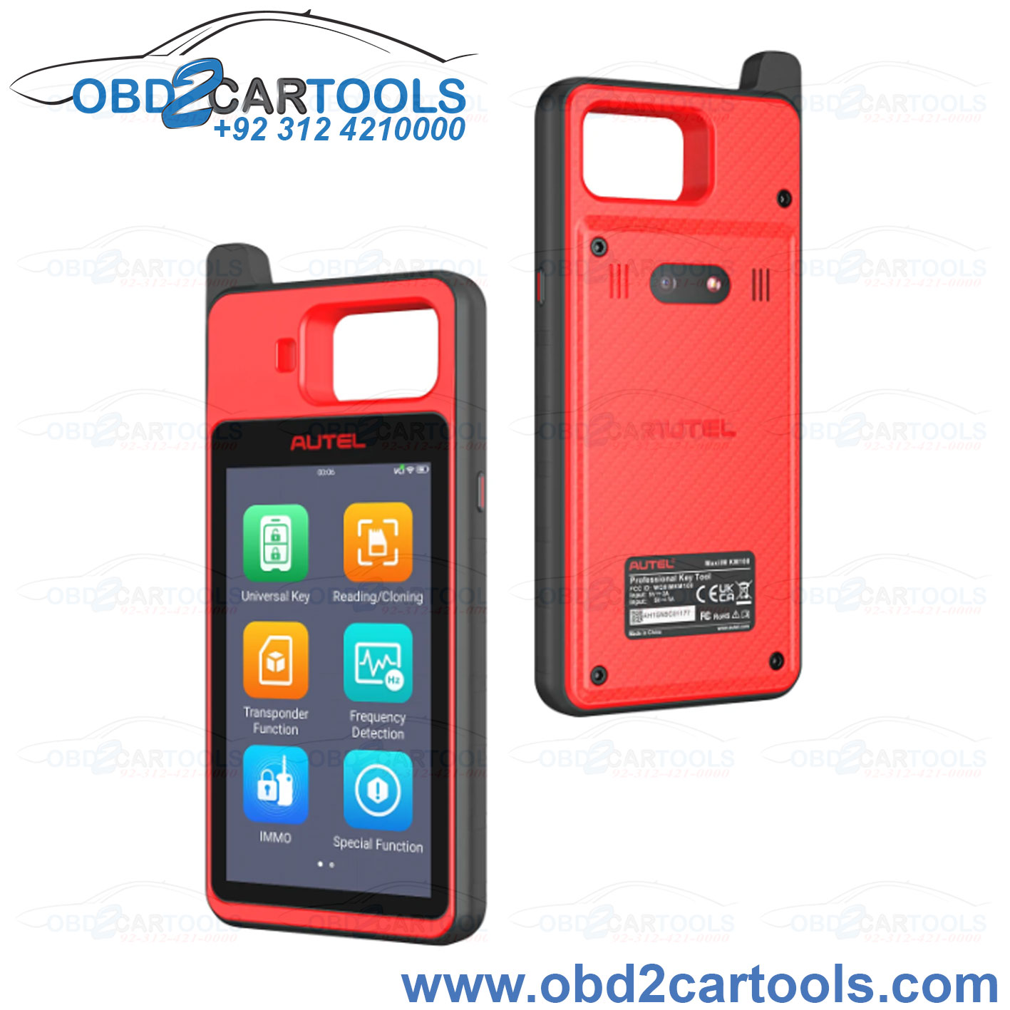 Autel MaxiIM KM100 Key Programmer Immobilizer IMMO | Learning Chip Read/Write & Cloning Frequency | BMW Volkswagen Toyota Honda