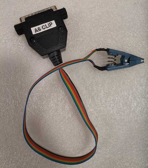 A6 SOIC8 to DB-25 Clip Cable for Carprog IC Programmer