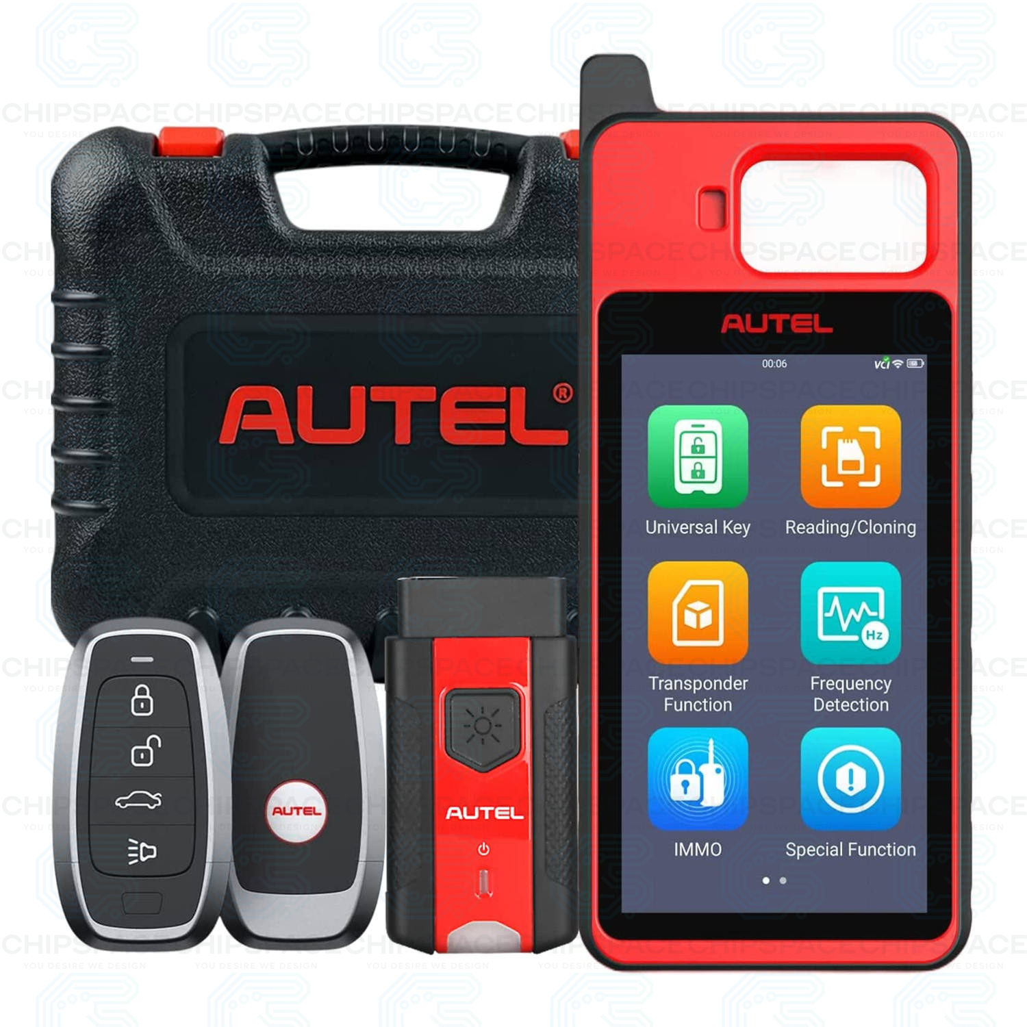 Autel MaxiIM KM100E Key Programmer Immobilizer IMMO | Learning Chip Read/Write & Cloning Frequency | BMW Volkswagen Toyota Honda