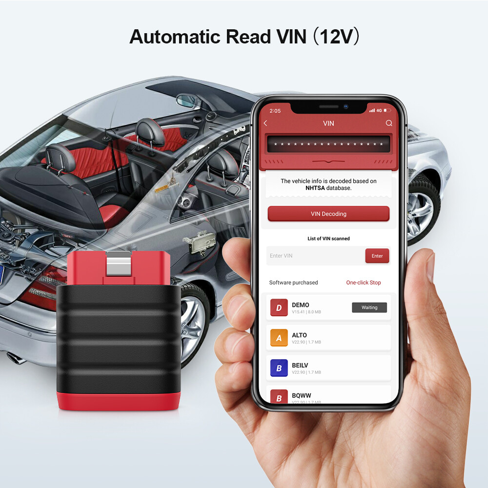 Think diag Mini OBD 2 Scanner/All Car Full System  Car Diagnos Life Time Free Auto Diagnostic Tool.