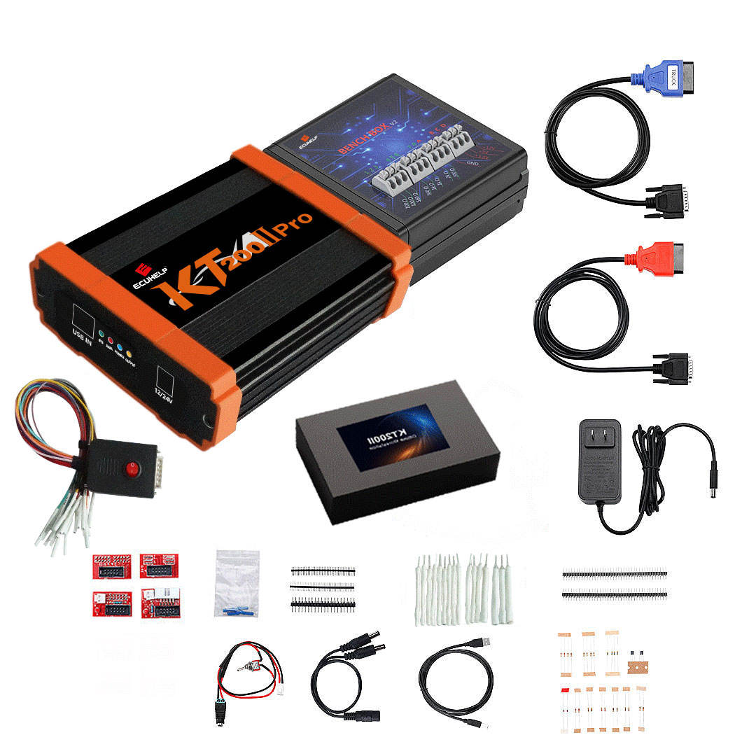KT200II PCM Tuner Professional Edition with Full System Upgrade, Free Dongle, and Complete Set