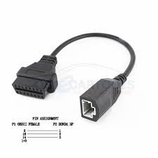 Honda OBD2 OBDII Connector Cable | 3 Pin to 16 Pin Diagnostic Tool