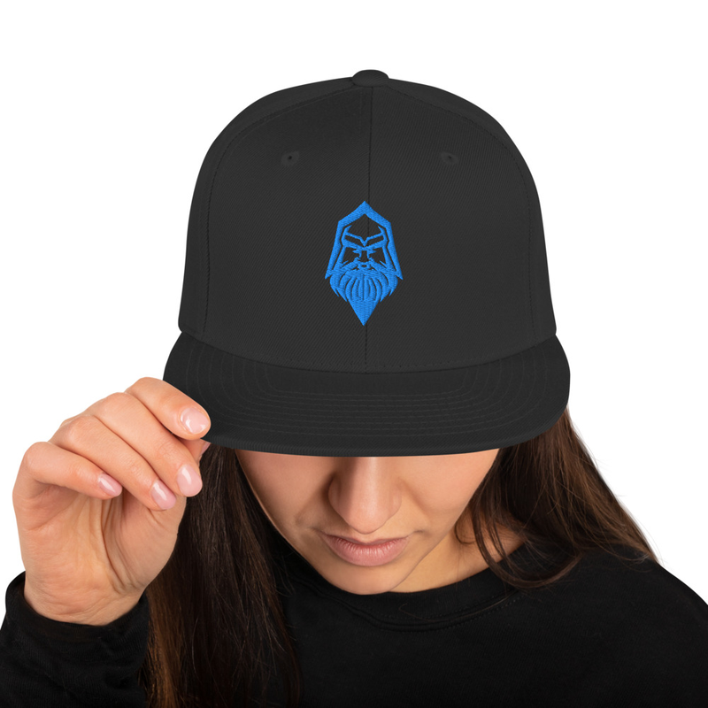 Blue Bearded Logo Snapback Hat