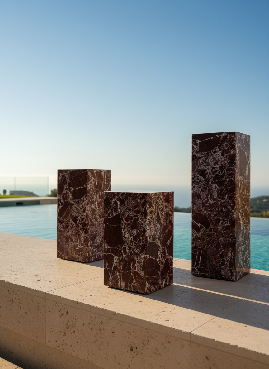 Rosso Levanto Plinth