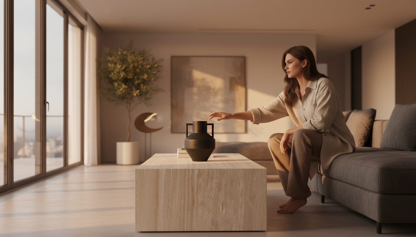 Modern Travertine Coffee Table