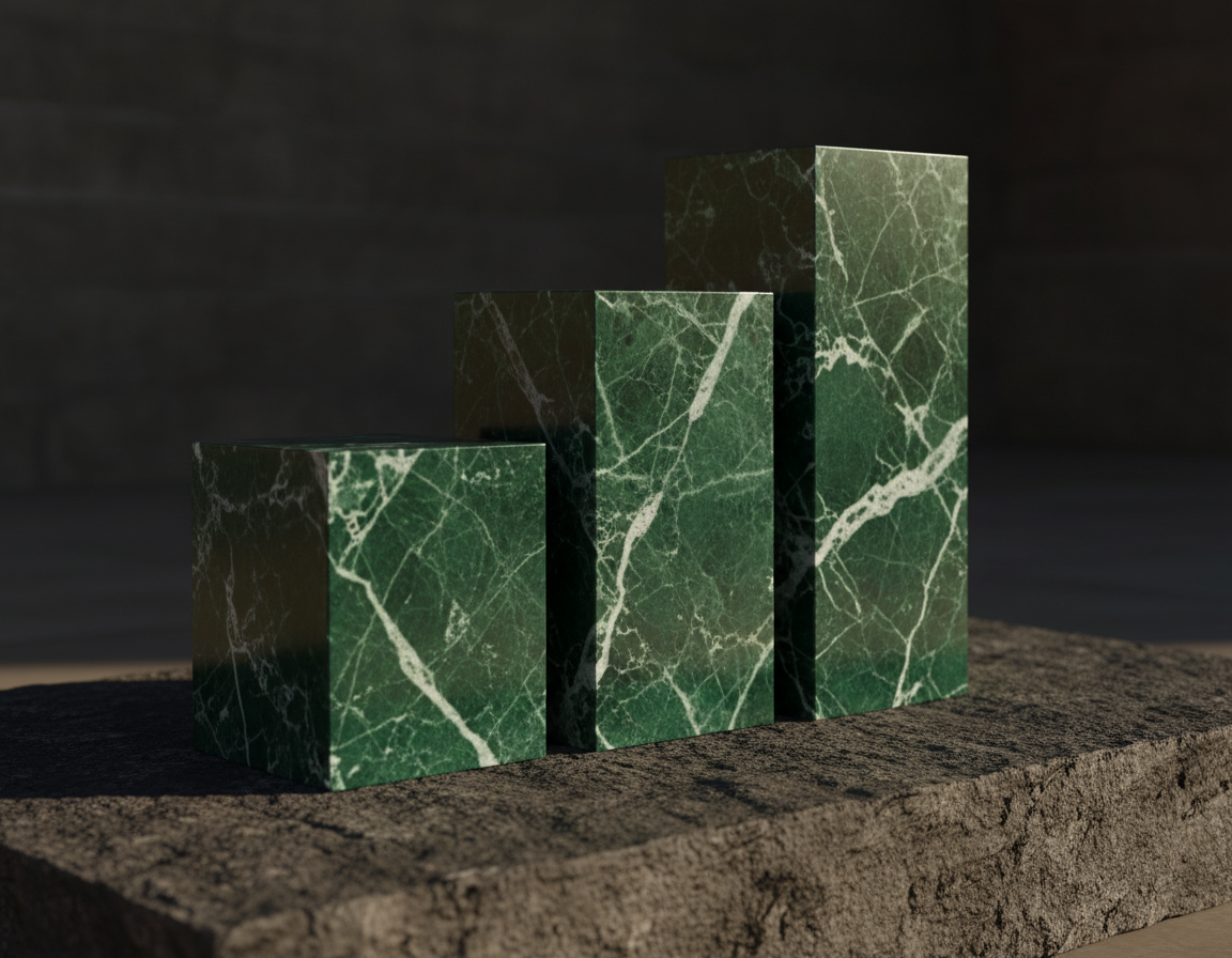 Green Marble Plinth