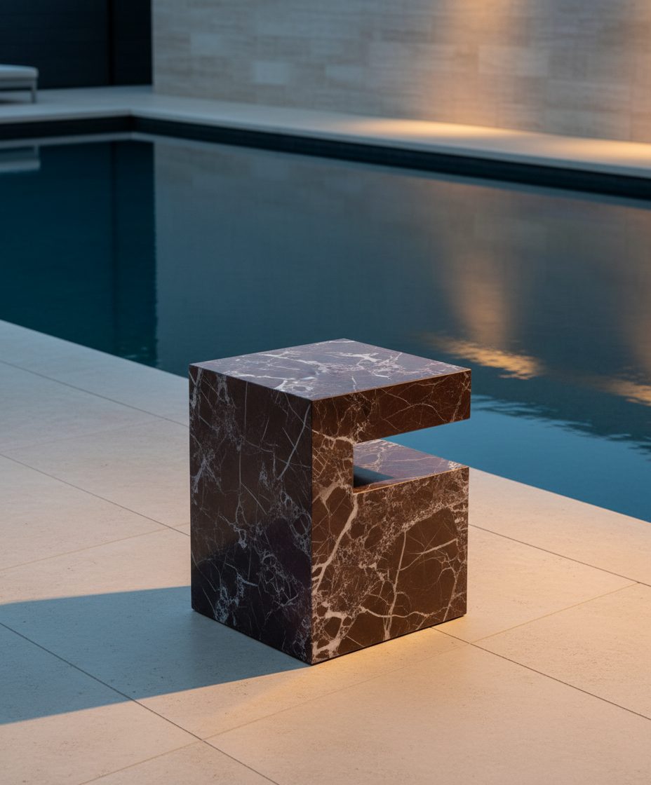 Rosa Levanto Marble Side Table