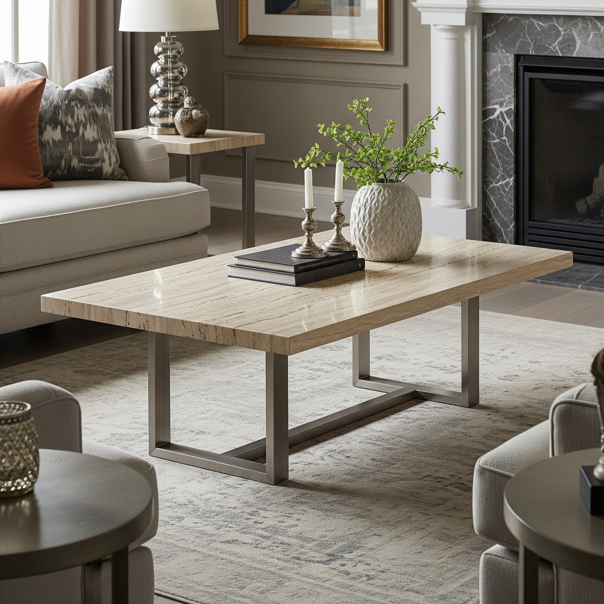 Modern Round Coffee or Rectangle Table