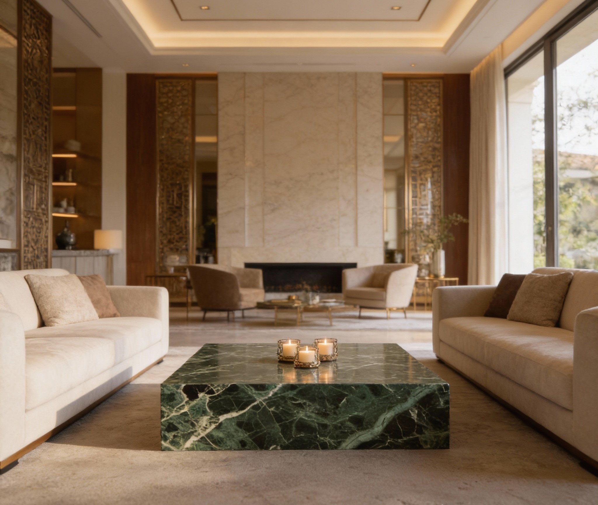 Emerald Marble Coffee Table