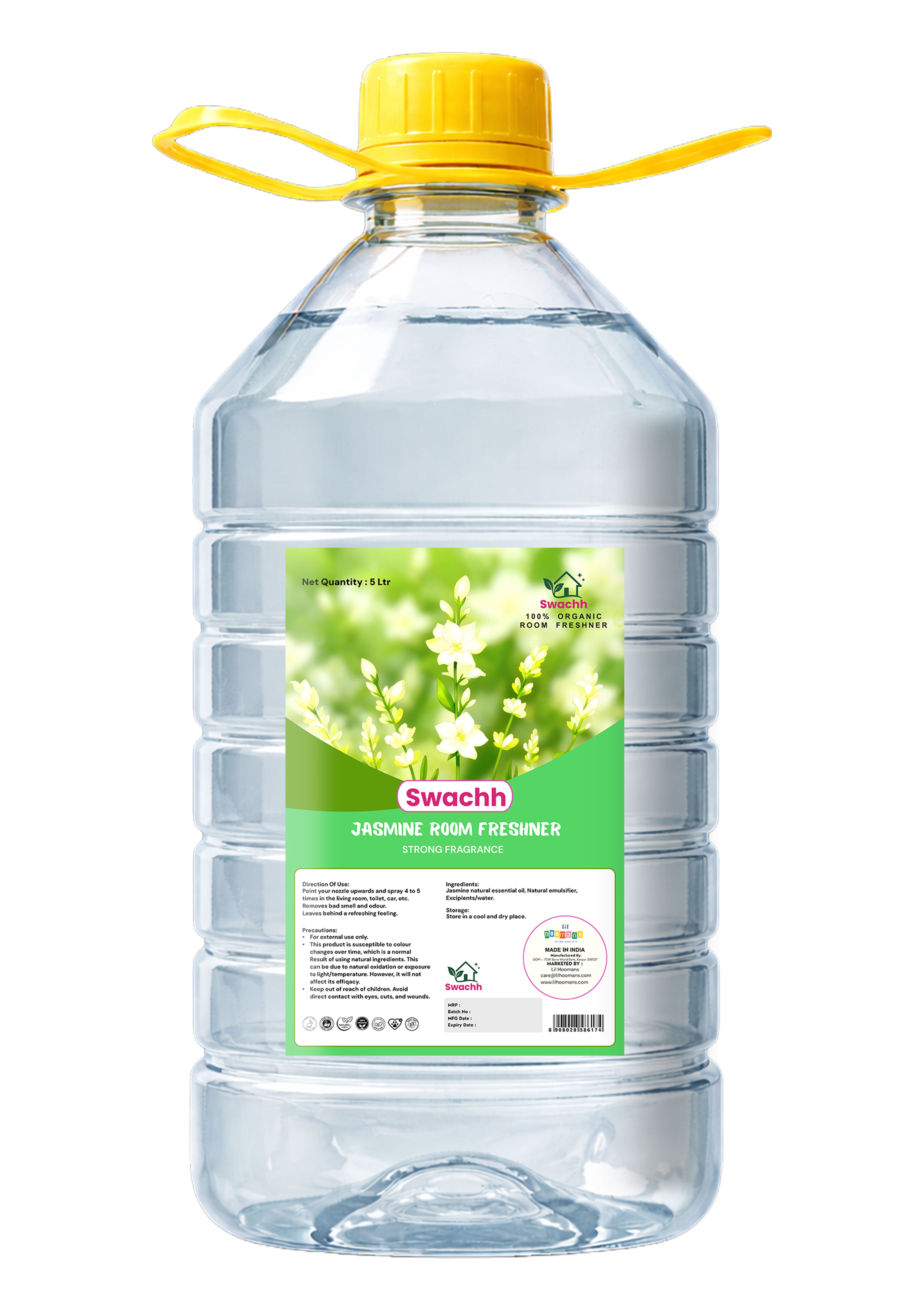 Organic Jasmine Room Freshener 5 ltr