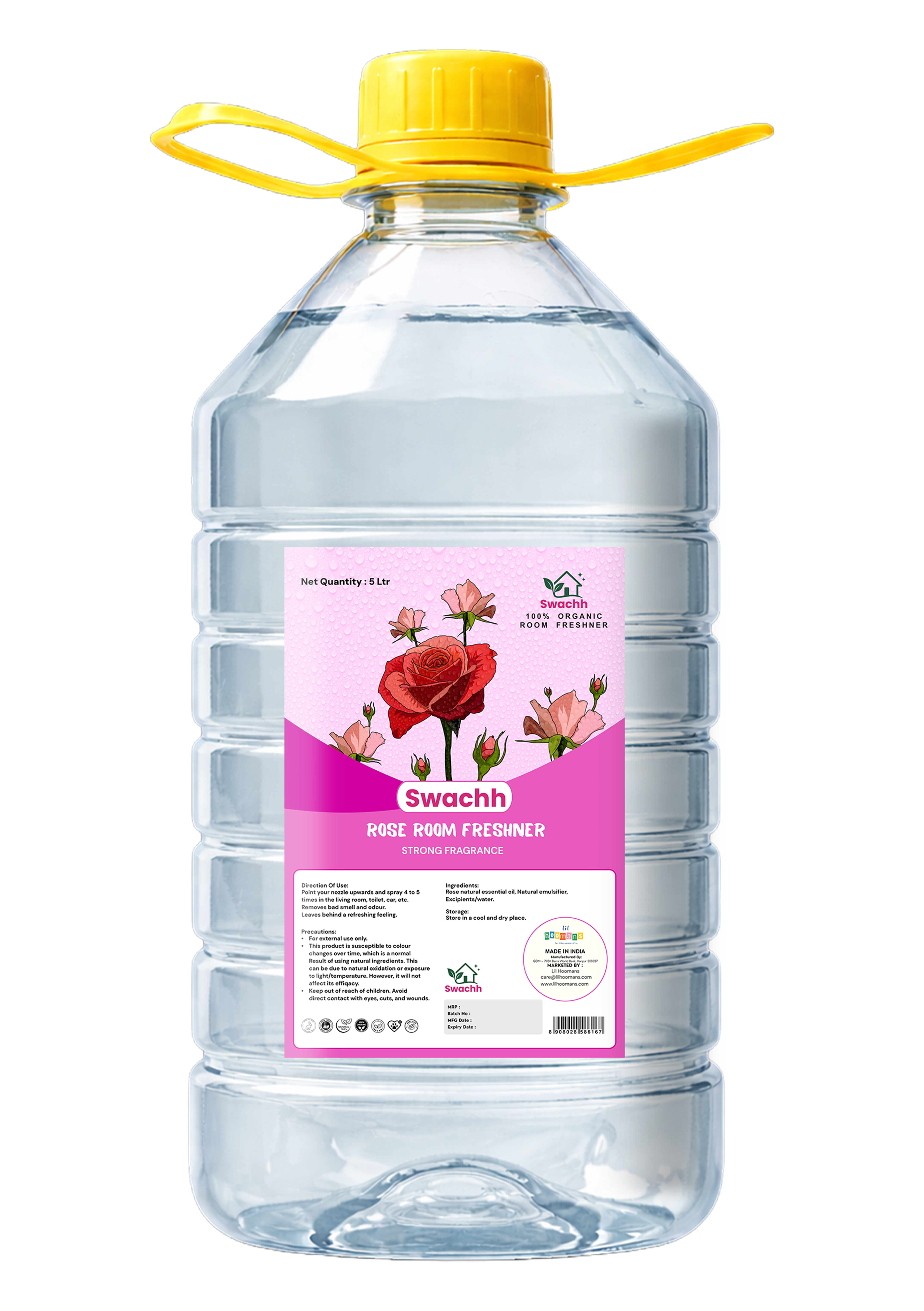 Organic Rose Room Freshener 5 ltr