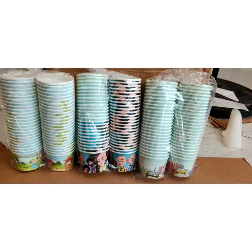 Cartoon Paper Cups Pack