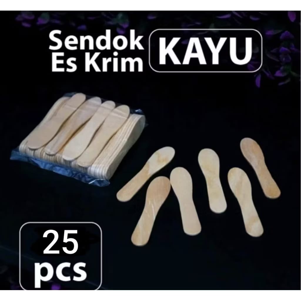 Wooden Ice Cream Spoons