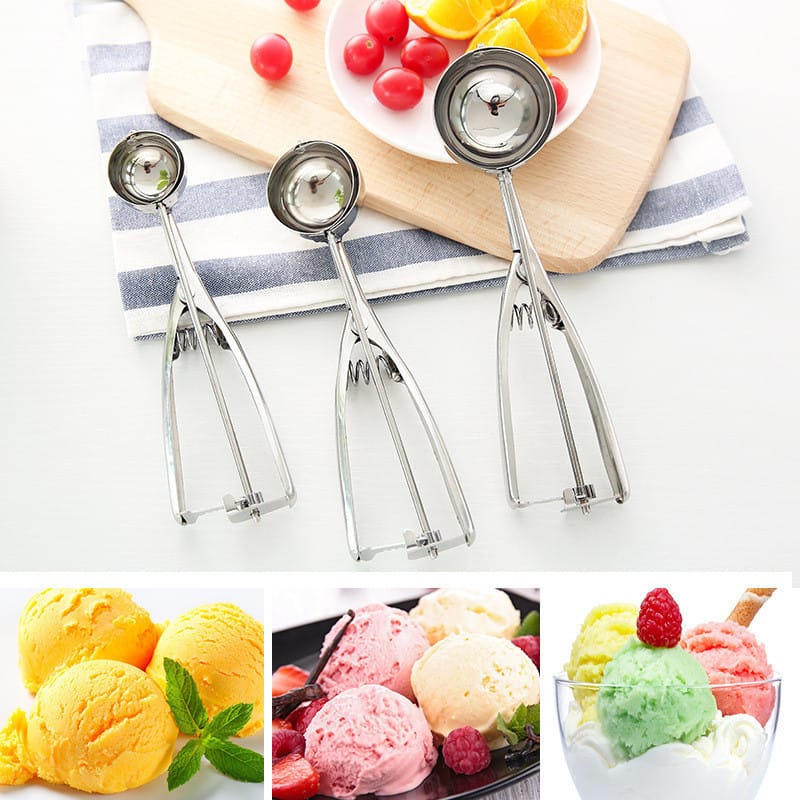 Stainless Steel Ice Cream Scoop Set