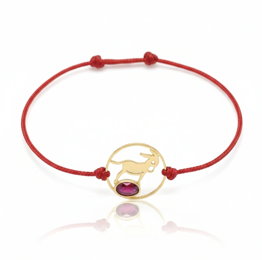 bracelet or grenat catalan OVALE et Burro tramontane