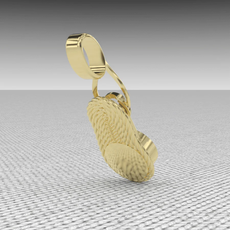 Pendentif VIGATANE or et grenat catalan