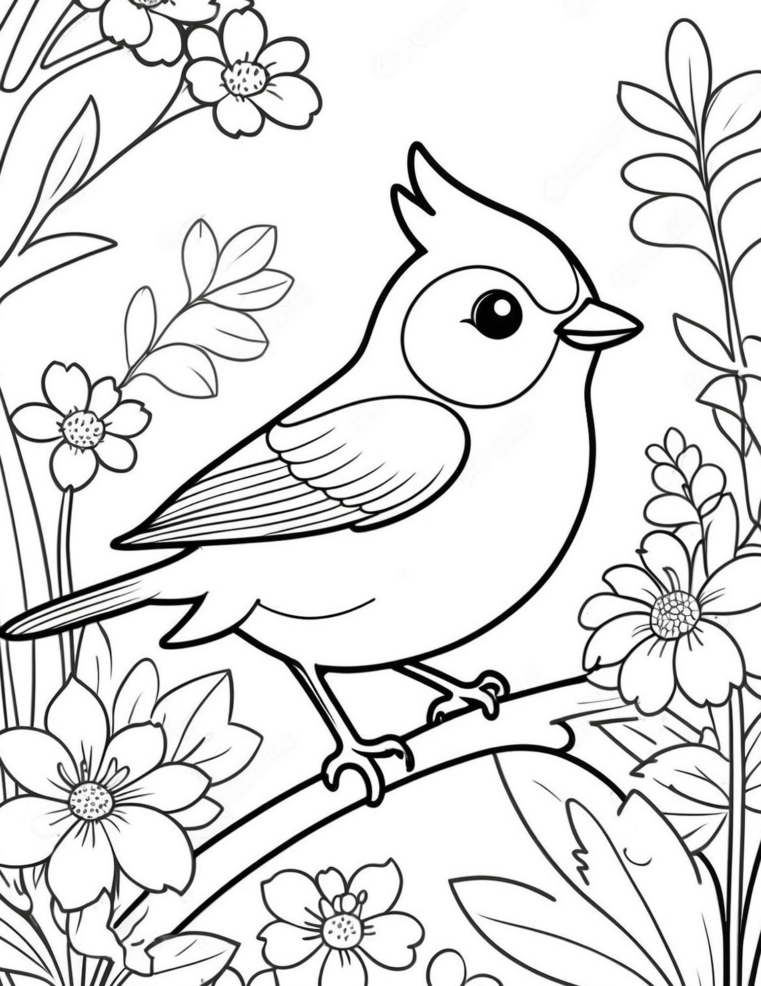 Bird Coloring Page