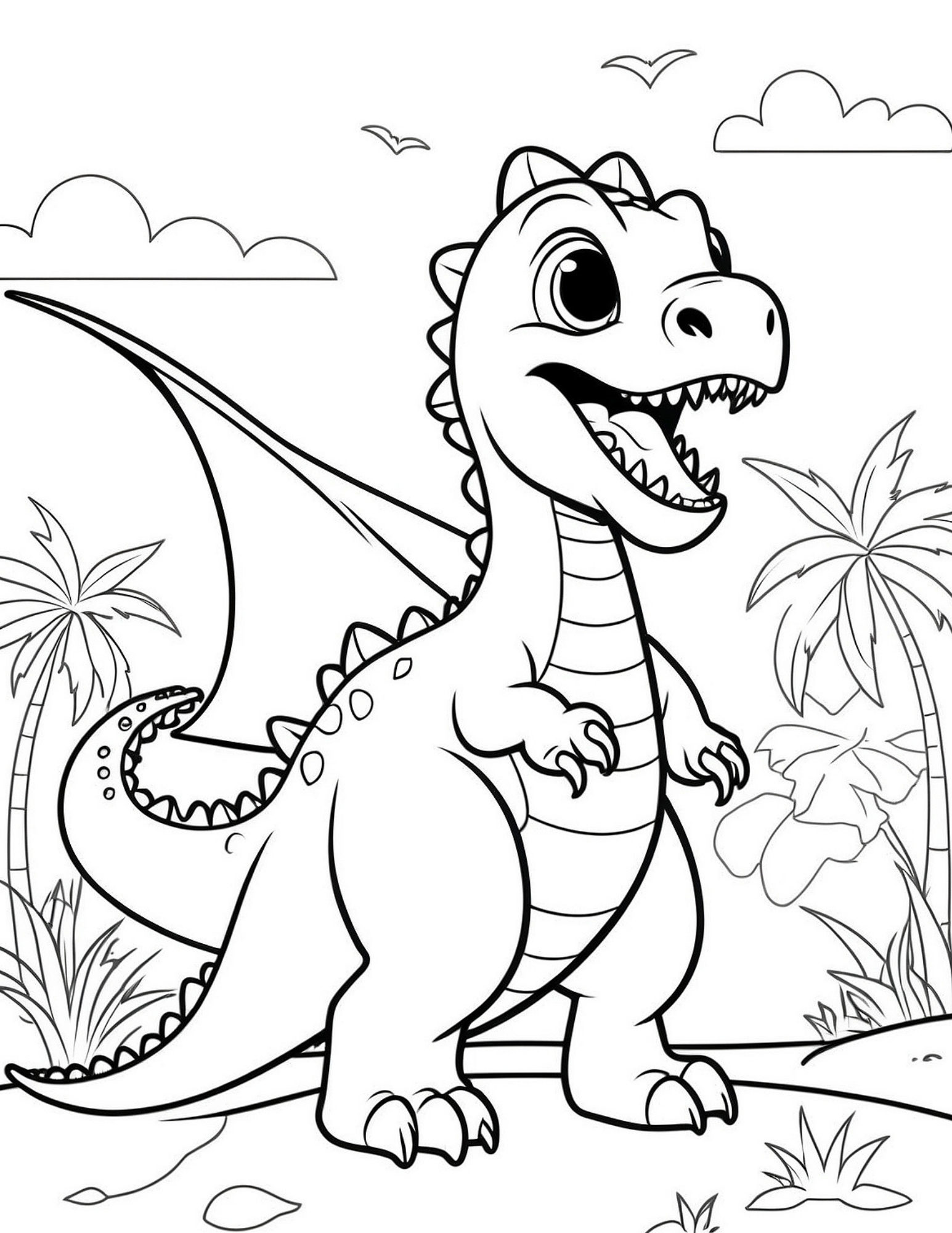 Dinosaur Coloring Page