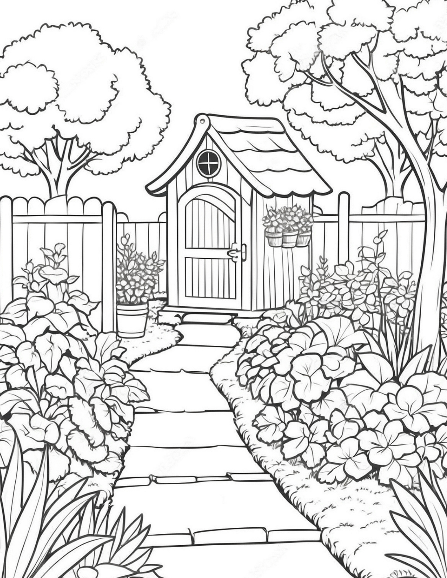 Secret Garden Coloring Page