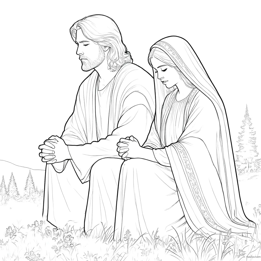 Spiritual Coloring Page