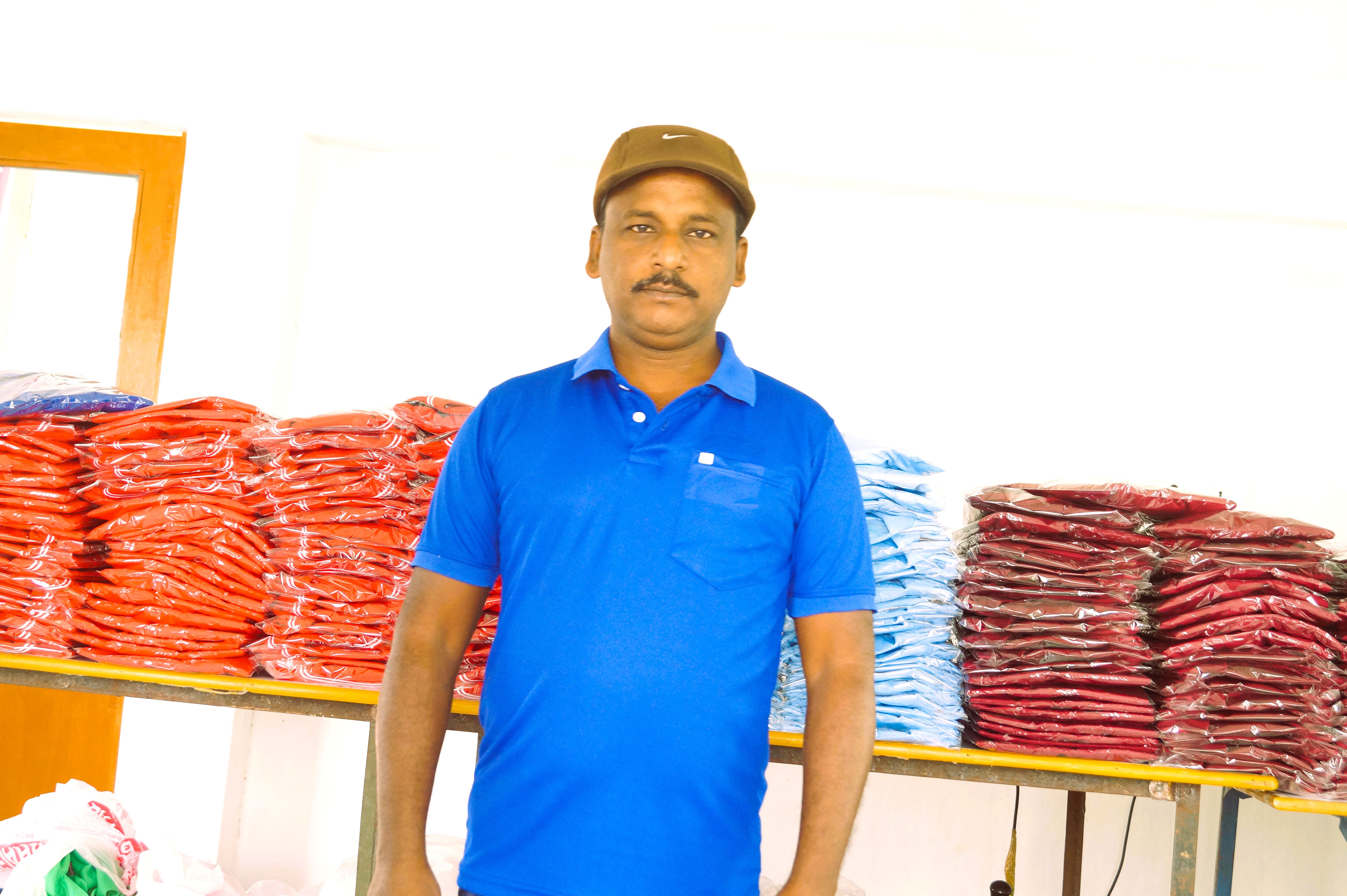 Men's Blue Polo T-Shirt