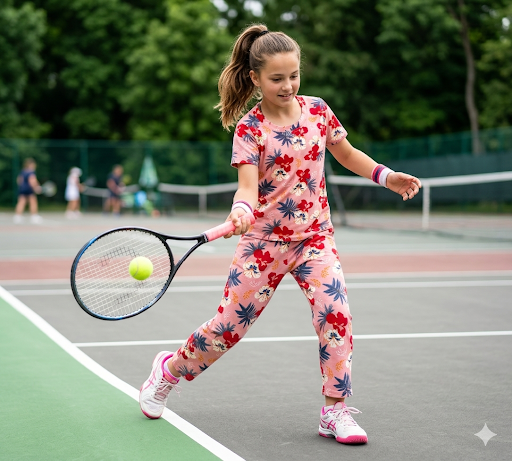 Girls' Floral Tennis Activewear Set