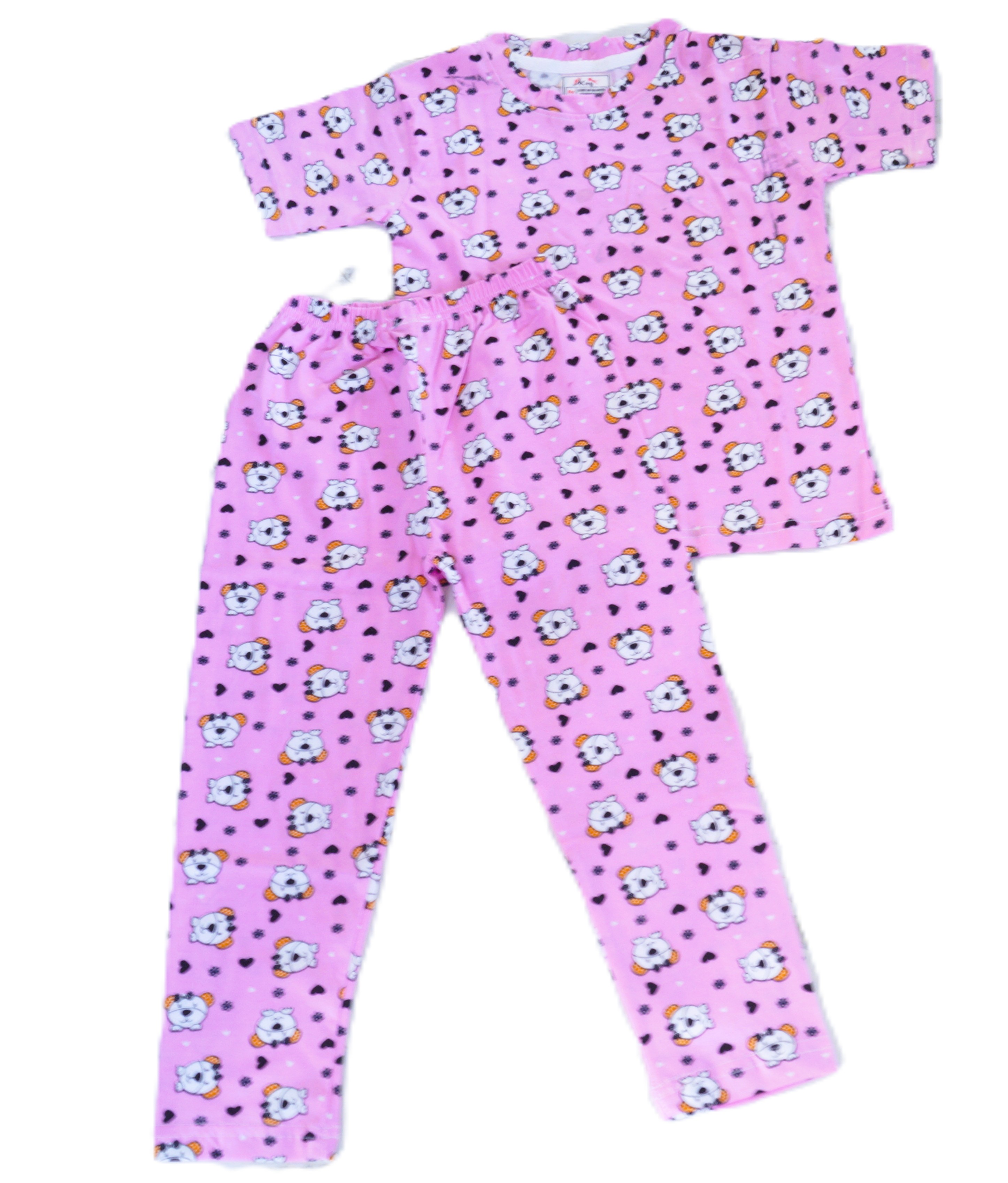 Yellow Floral Kids Pajama Set