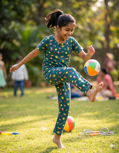 Kids Printed Pajama Set