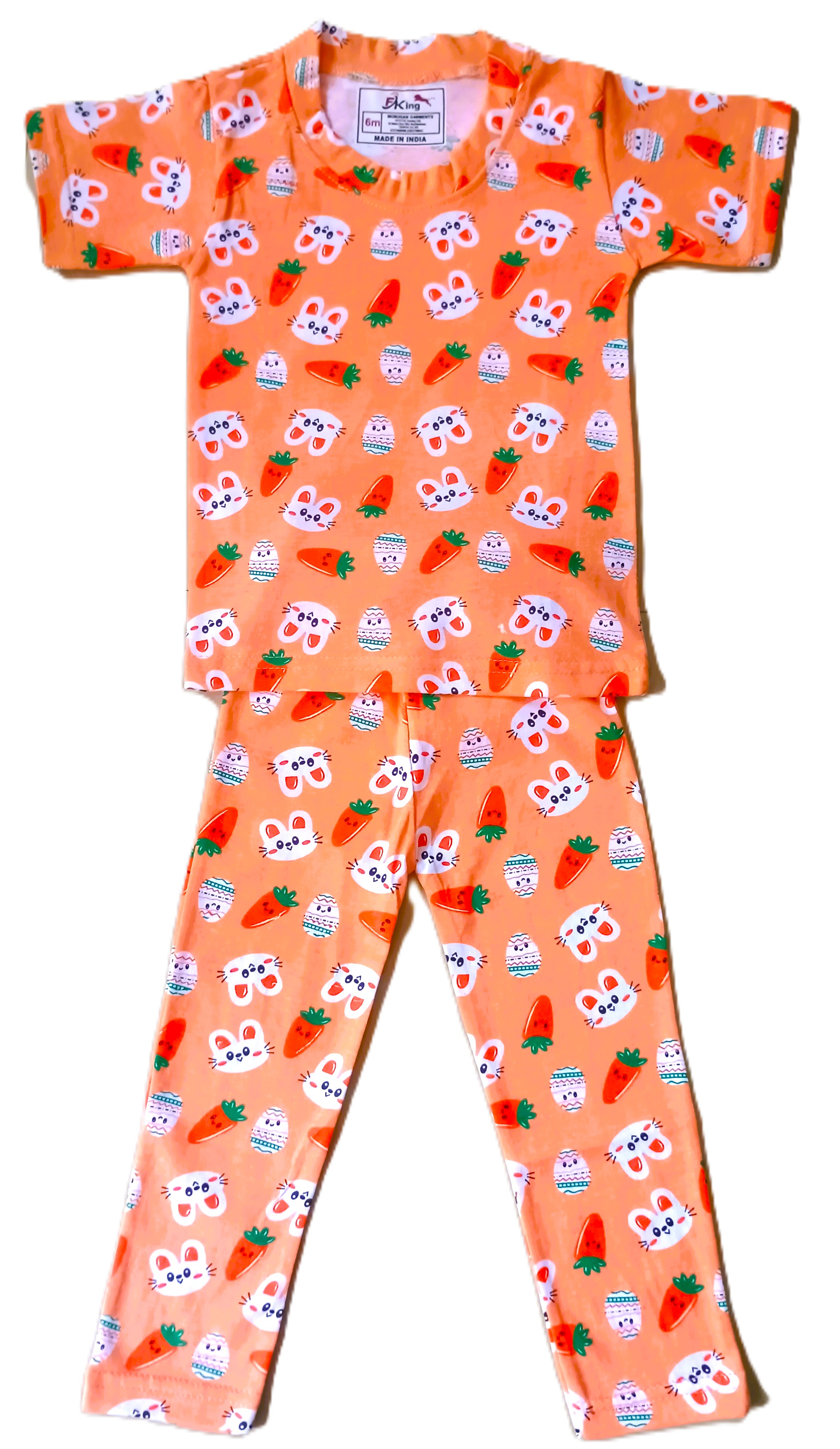 Kids Bunny Print Night Suit