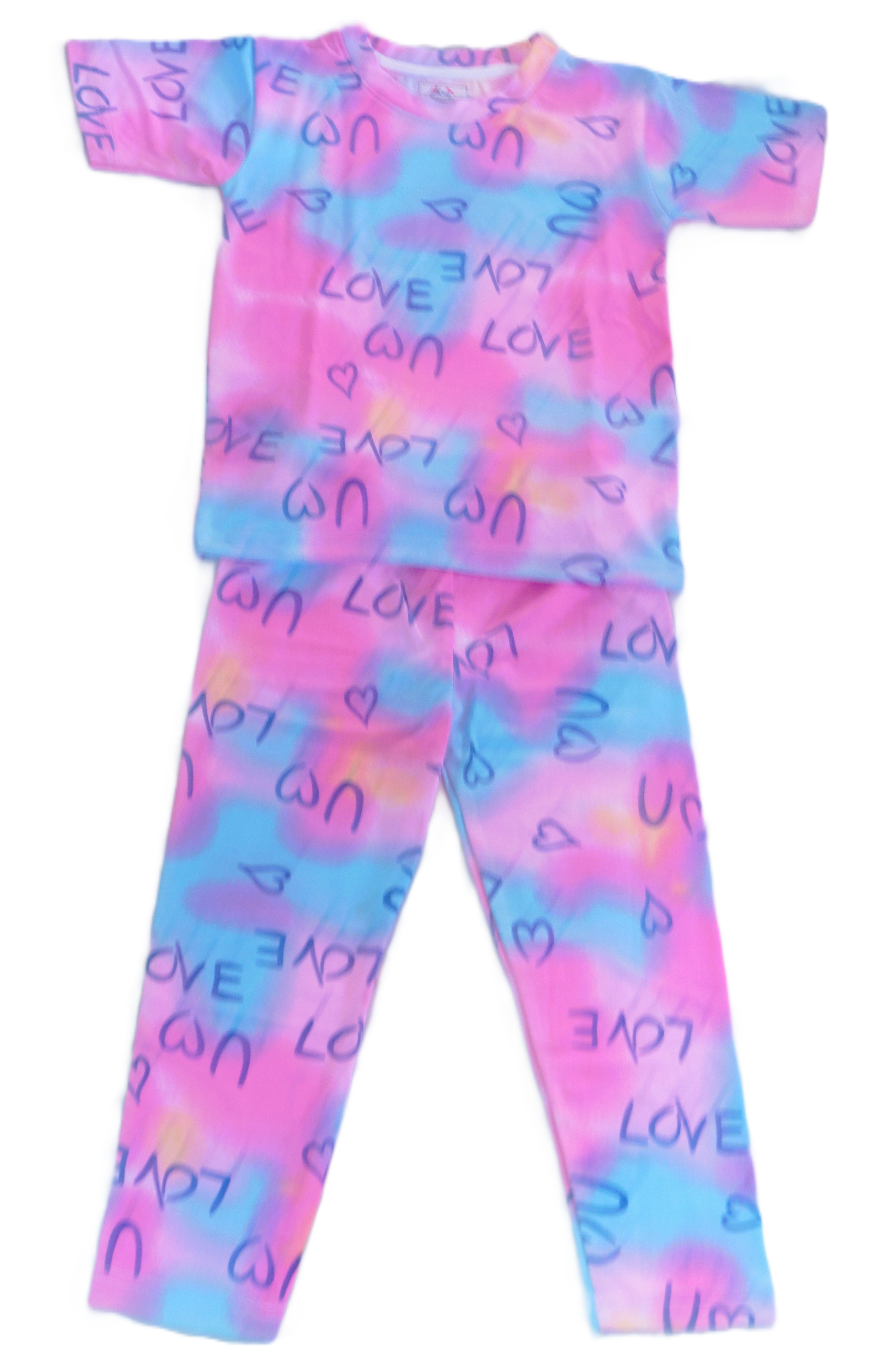 Kids Love Print Nightwear Set