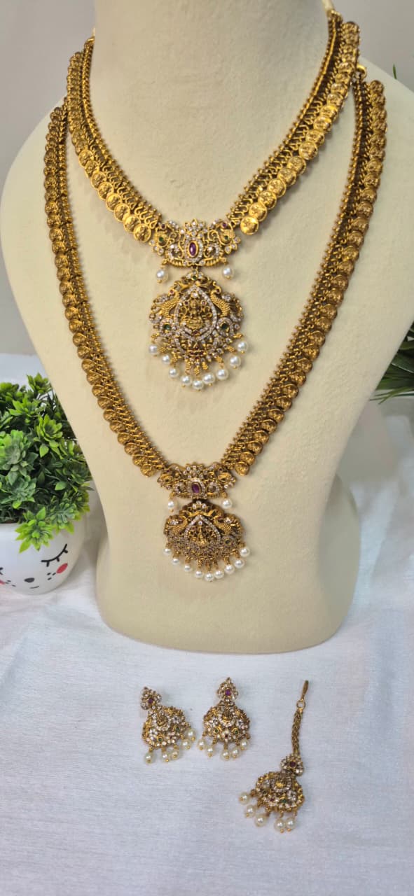 Antique Gold Plated Necklace Set   sugpn21